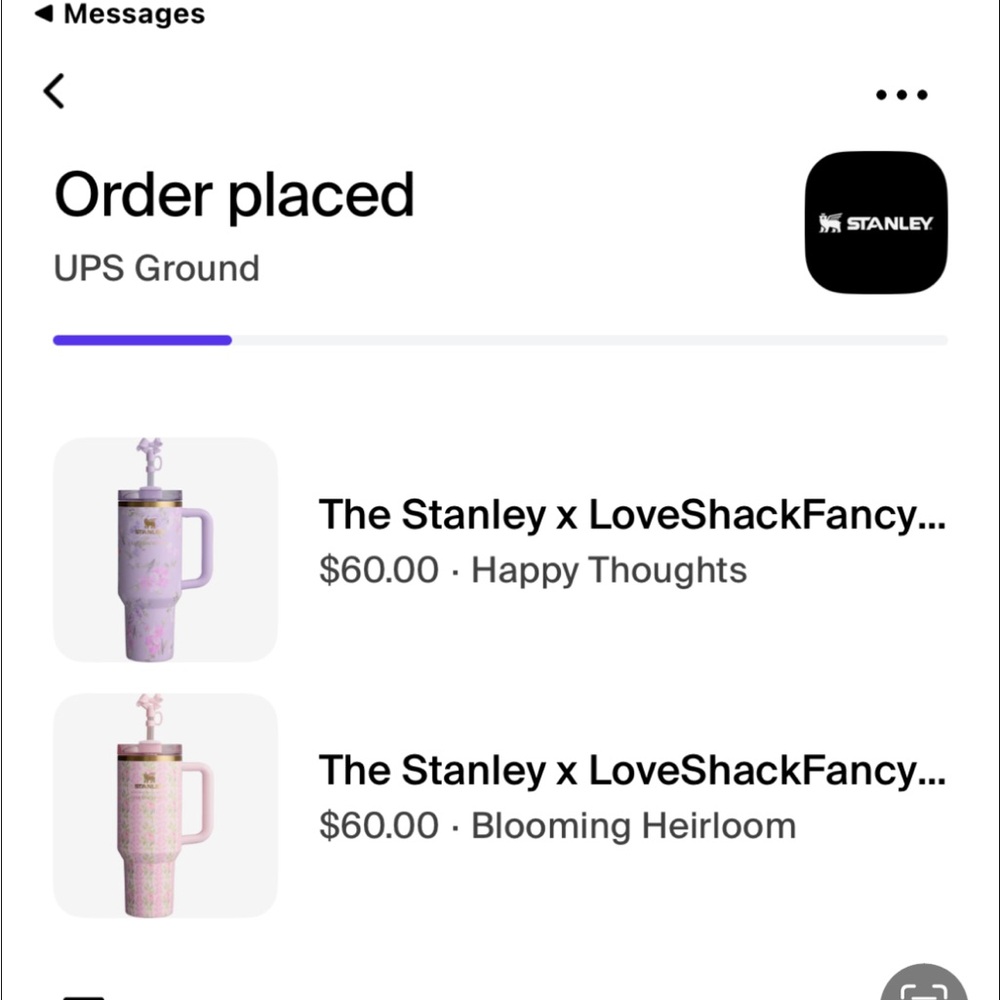 loveshackfancy stanleys! in box. selling 179 for each but willing to bundle